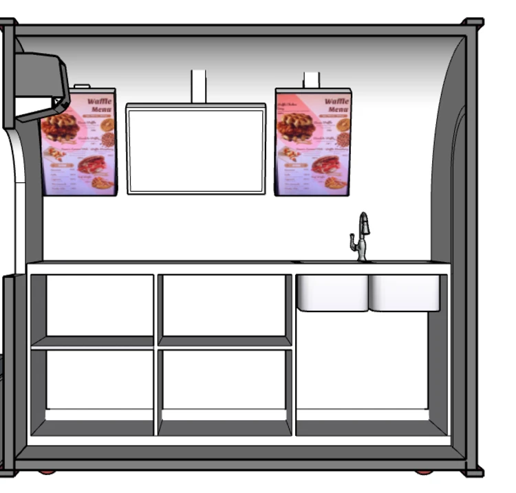 mobile Ice cream kiosk desgn mobile Ice cream kiosk desgn